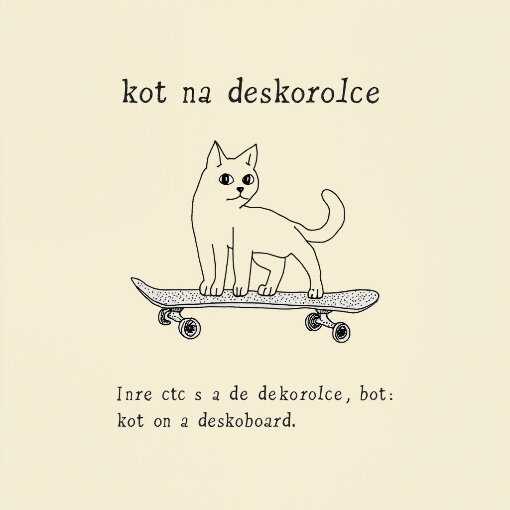 A Cat on a Skateboard