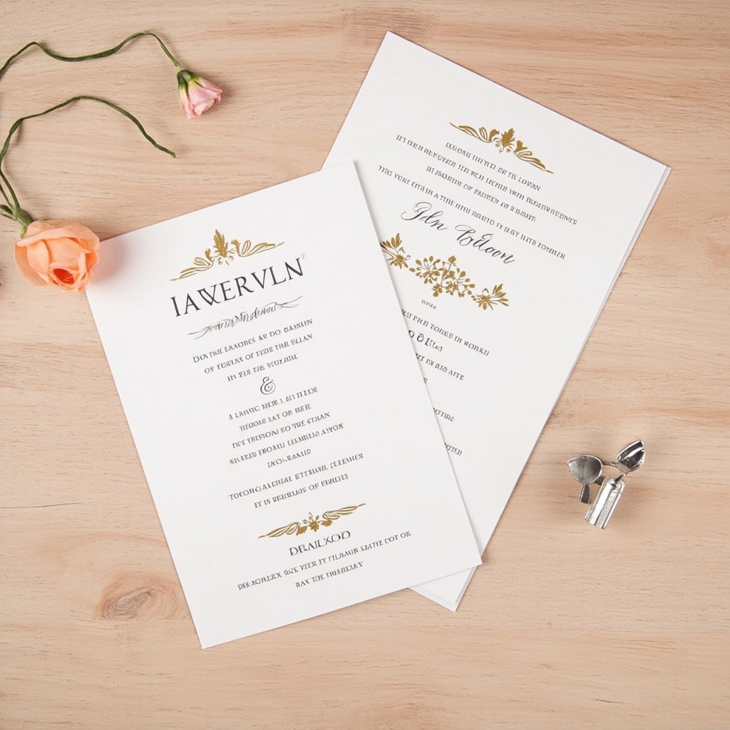A Wedding Invitation Card
