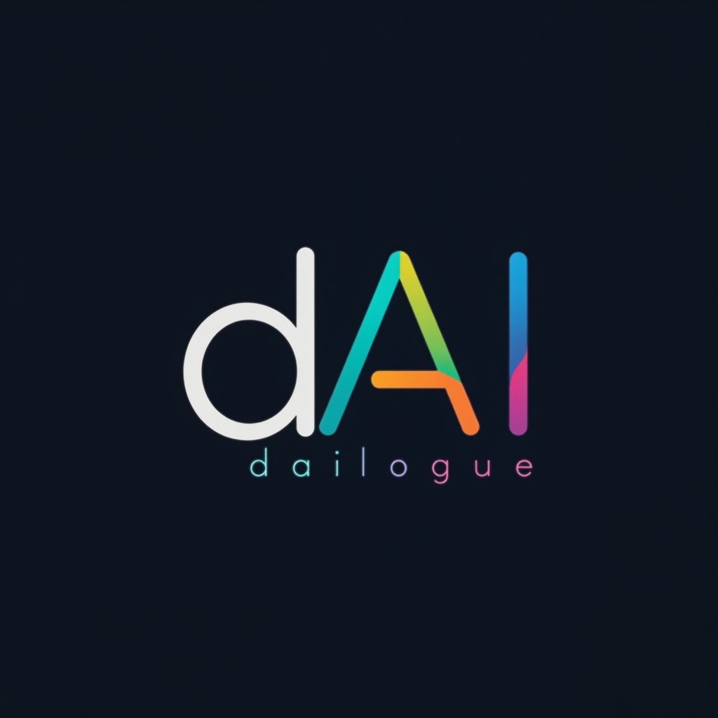 Colorful dAIlogue Newsletter Logo Design