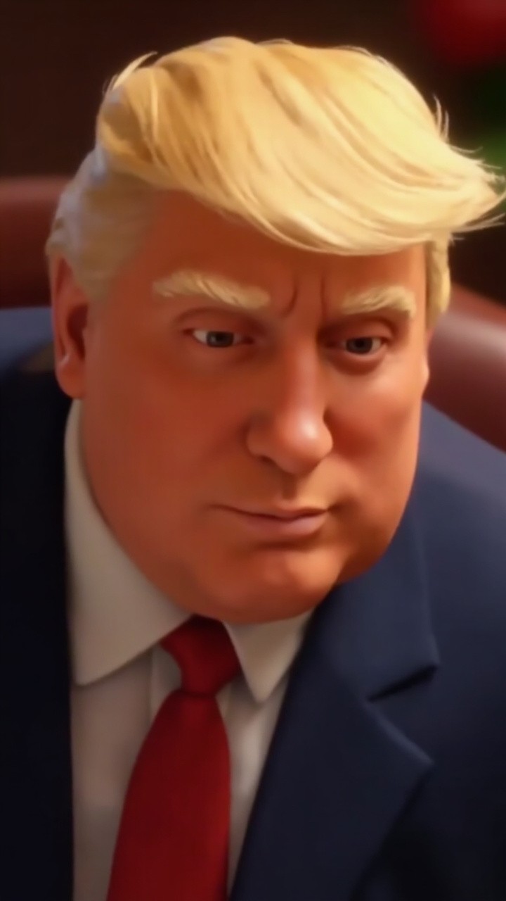 Donald Trump as a Pixar Animated Character