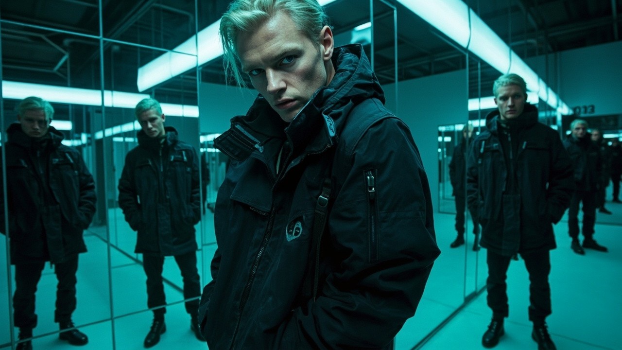 High-End Fashion Shoot with Mirrored Reflections