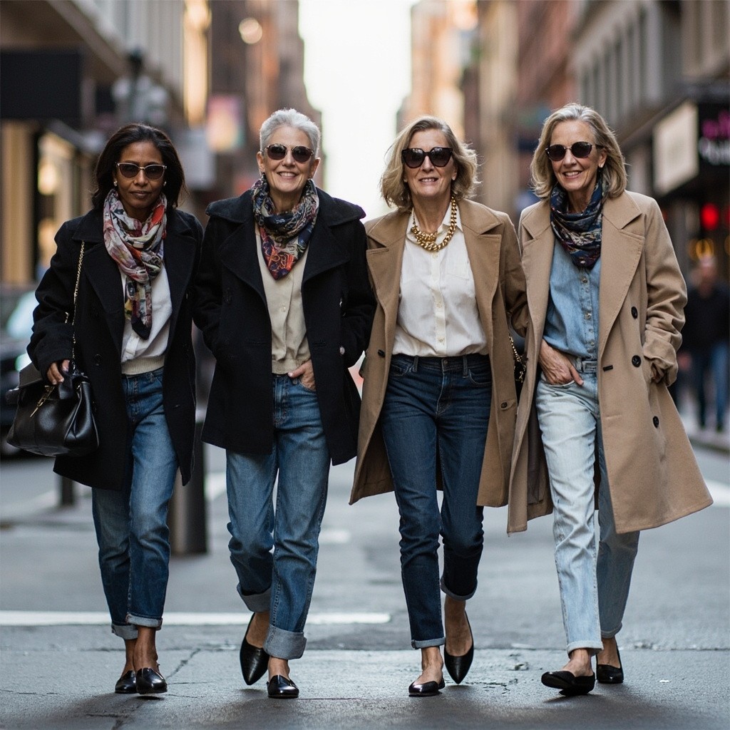The Fashionable Quartet in Chic City Style